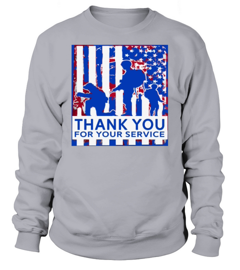 THANK FOR YOUR SERVICE Memorial Day Women's Sweatshirt