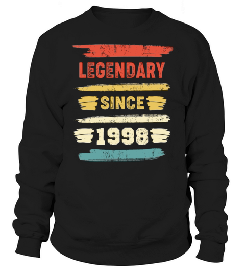 Retro Birthday Gift - Vintage Legendary Since 1998 Men's Sweatshirt