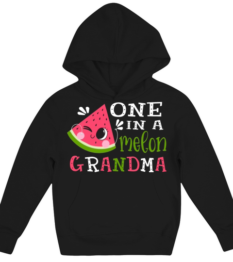One In A Melon Mom Shirt Funny Watermelon Gift Tan Kids Hoodie