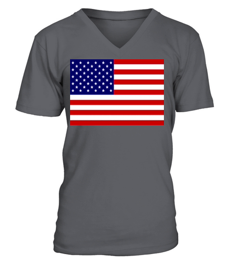 American Flag Men's V-Neck T-shirt