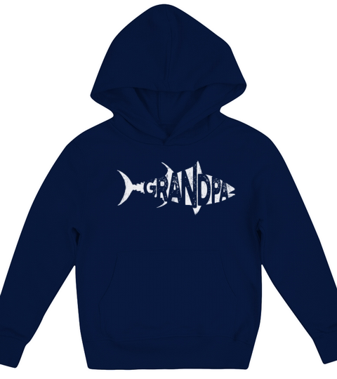 Fishing Grandpa Vintage Kids Hoodie