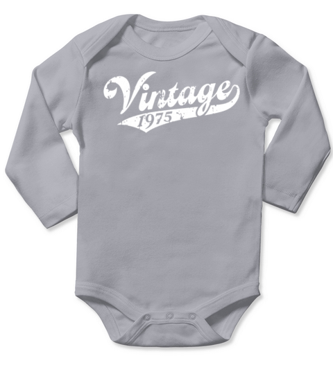 Vintage 1975 Long Sleeve Baby One-Piece