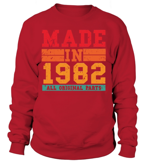 1982 Birthday Vintage Saying Men's Sweatshirt