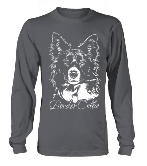 BORDER COLLIE dog mom herding dog portrait Women's Long Sleeve