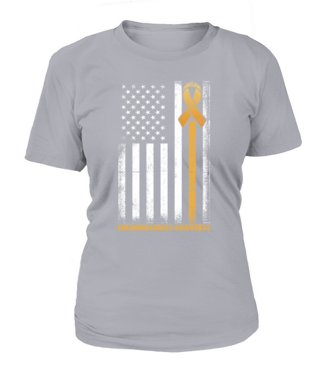 Flag Childhood Cancer Awareness Gift Women's T-Shirt