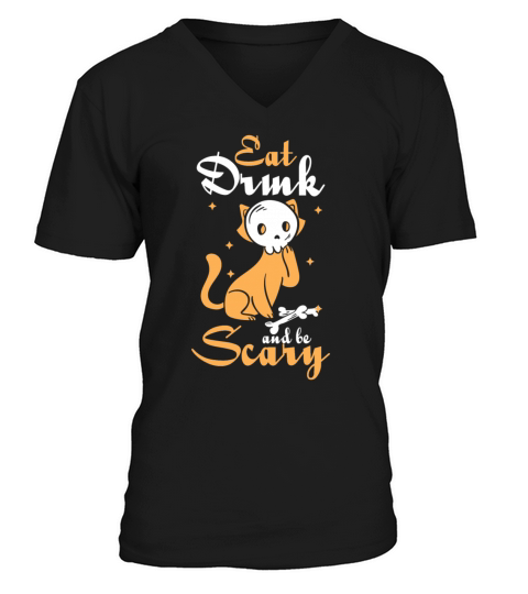 Halloween witches horror broom costume Witch Men's V-Neck T-shirt