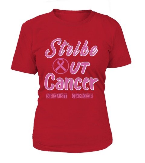 Strike Out Cancer Breast Cancer Awareness October Women's T-Shirt