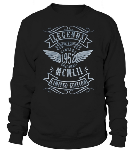 70th Birthday Vintage 1952 MCMLII Born 1952 Women's Sweatshirt