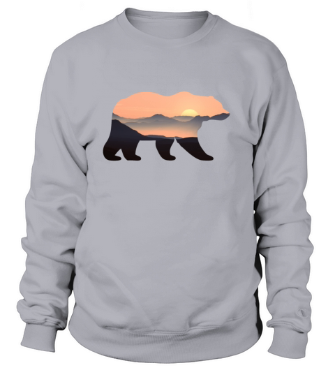 landscape mountains bear Women's Sweatshirt