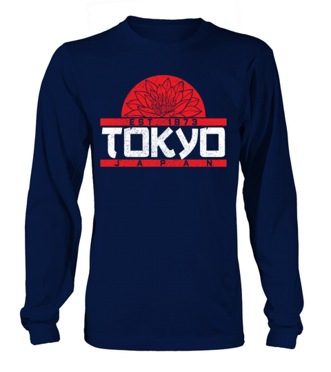 Tokyo Japan Lotus Flower Souvenir Gift Women's Long Sleeve