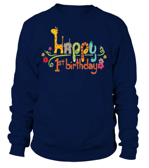 happy 1st birthday kids Women's Sweatshirt