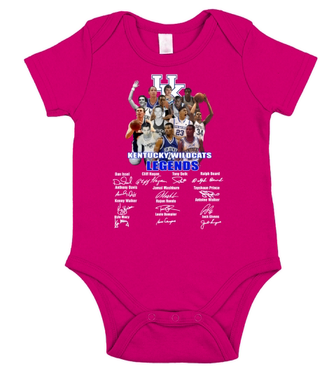Kentucky wildcats legends basketball players signatures Short Sleeve Baby One-Piece