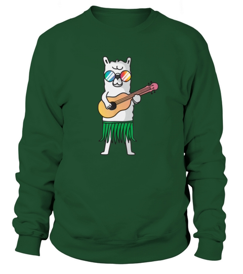 Llama Ukulele Luau Cute Funny Cool Alpaca Gift Women's Sweatshirt