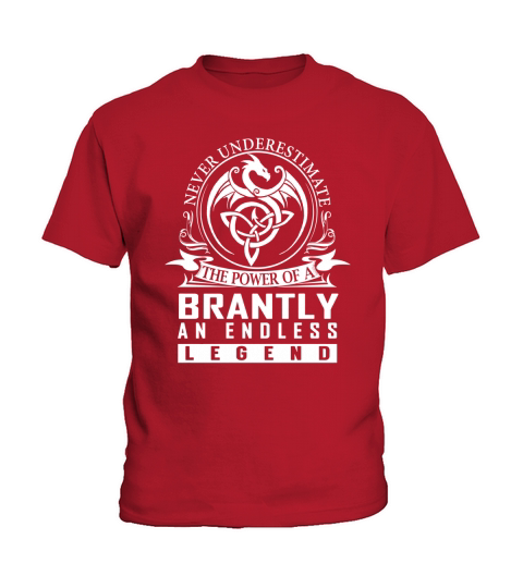 Never Underestimate The Power Of a BRANTLY An Endless Legend Name Shirts Kids T-Shirt