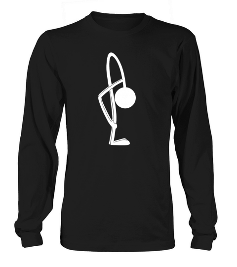Stickman in yoga Uttanasana pose Women's Long Sleeve