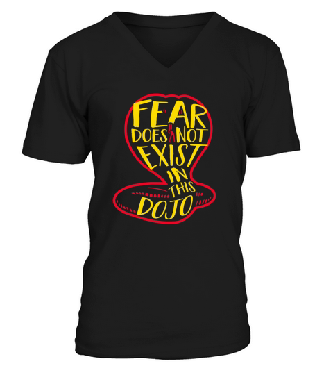 Fear Does Not Exist In This Dojo V-Neck T-shirt