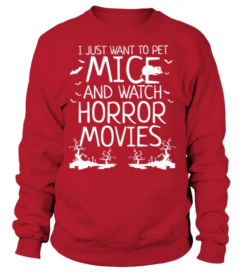 Halloween Pet Watch Horror Movies mice Women's Sweatshirt