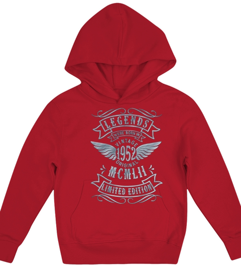 70th Birthday Vintage 1952 MCMLII Born 1952 Kids Hoodie