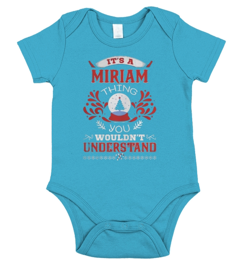 MIRIAM Name shirt, MIRIAM Funny Name, MIRIAM Family Name Gifts T Shirt Short Sleeve Baby One-Piece
