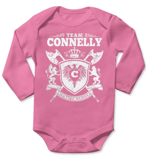 Team Connelly  Lifetime Member Long Sleeve Baby One-Piece