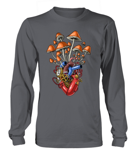 Steampunk Magic Mushrooms Women's Long Sleeve