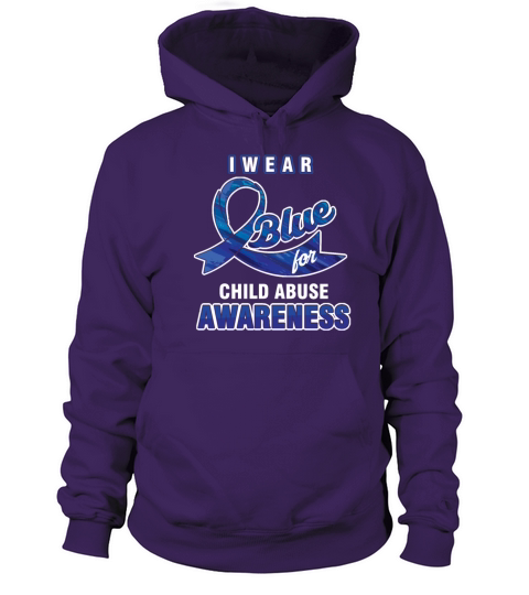 Stop Crime Child Abuse Prevention Month Gift I Women's Hoodie