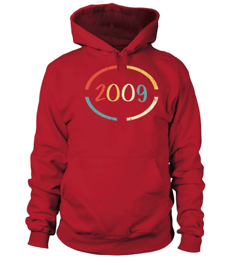 Retro Birthday Gift - Vintage Born in 2009 Women's Hoodie