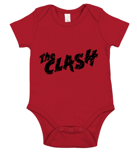 The Clash Band Logo Black Short Sleeve Baby One-Piece