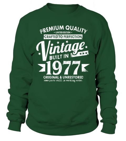 VINTAGE BUILT IN 1977 COOL FUNNY RETRO 44TH Men's Sweatshirt