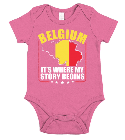 Belgium Europe Gift Idea Short Sleeve Baby One-Piece