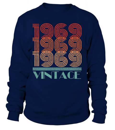 Vintage Colors 1969 Distressed Couple Matching Out Women's Sweatshirt