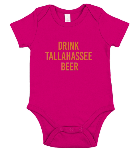 Drink Tallahassee Beer Short Sleeve Baby One-Piece