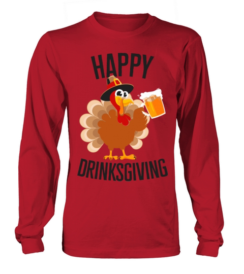 Happy Drinksgiving Friendsgiving Drinking Women's Long Sleeve