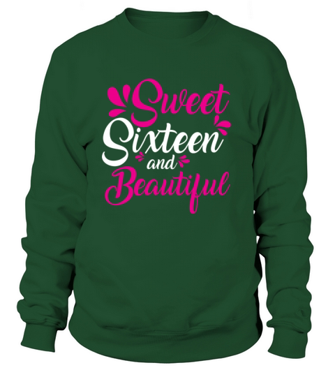Cute Sweet Sixteen 16th Birthday Gift for Girls Women's Sweatshirt