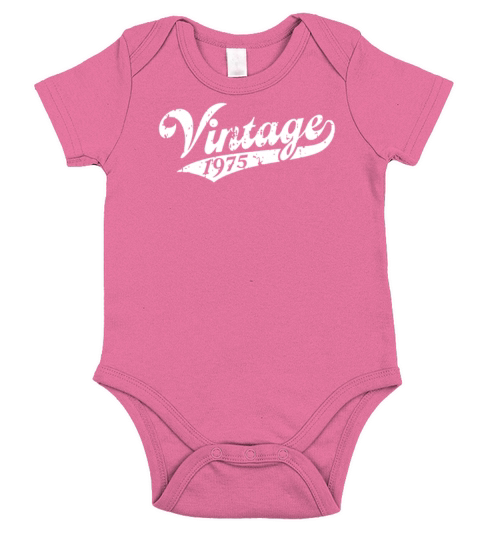 Vintage 1975 Short Sleeve Baby One-Piece