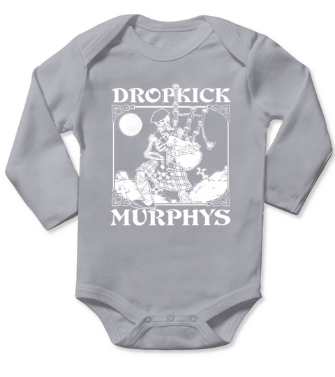 DROPKICK MURPHYS VINTAGE SKELETON PIPER SLIM FIT Long Sleeve Baby One-Piece