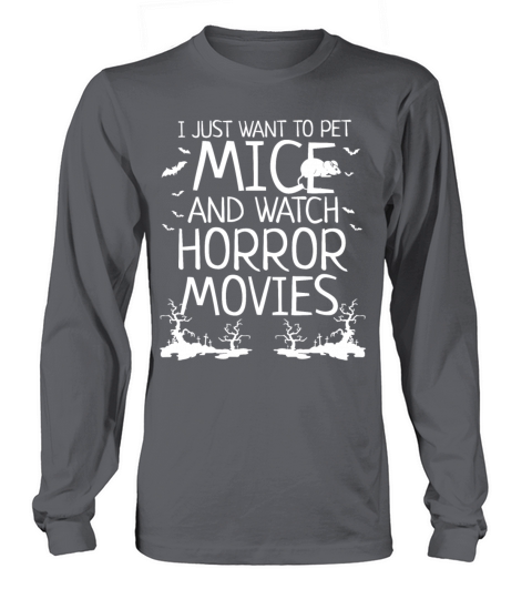 Halloween Pet Watch Horror Movies mice Women's Long Sleeve