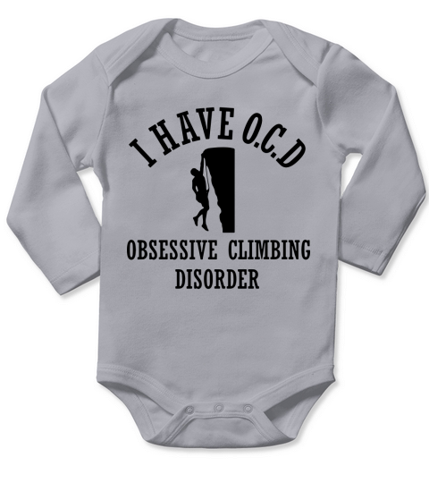 Rock Climbing OCD Long Sleeve Baby One-Piece