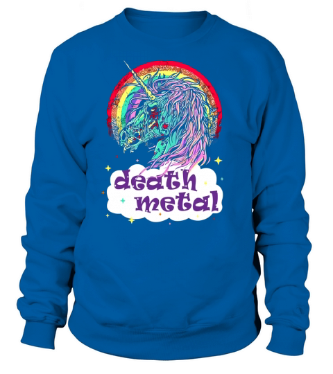 Zombie Unicorn Death Metal Sweatshirt Unisex