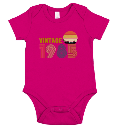 vintage 1985 Short Sleeve Baby One-Piece