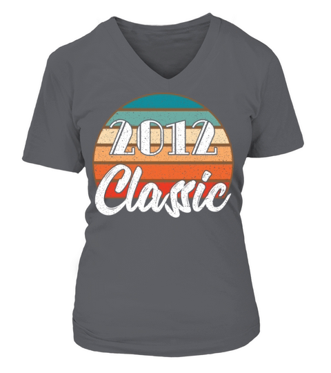 Birthday 2012 Classic Colors Distressed Design Ann Women's V-Neck T-shirt