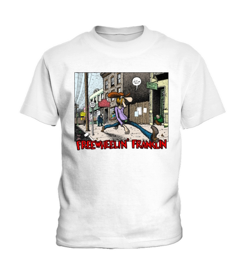 Fabulous Furry Freak Brothers Freewheelin Franklin Kids T-Shirt