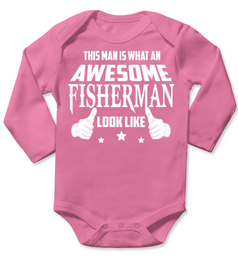 Fisherman - This man is what an awesome look lik Long Sleeve Baby One-Piece