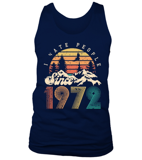Vintage 1972 50th Birthday Fiftieth Gift Tank Top Unisex