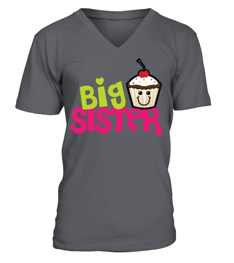 Big sister cupcake Men's V-Neck T-shirt