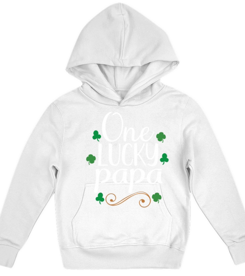 One Lucky Papa Tshirts - Saint Patrick Gift Kids Hoodie