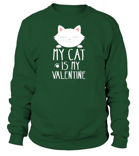 Cute Cat Valentines Day Kitten Kitty Love Gift Women's Sweatshirt