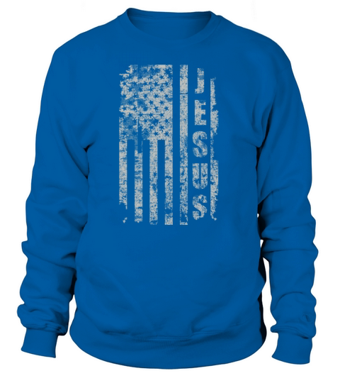 Jesus USA Flag American Religion Christian Gift Women's Sweatshirt