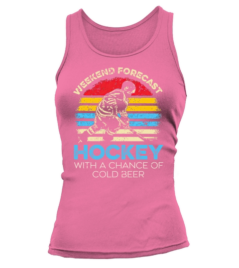 Weekend Forecast Hockey With Achance Of Cold Beer Vintage - Unisex Long Sleeve Tank top Woman