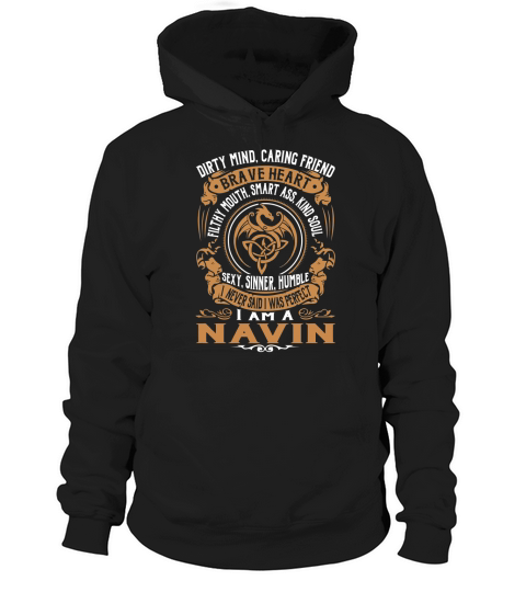 NAVIN Brave Heart Dragon Name Shirts Hoodie Unisex